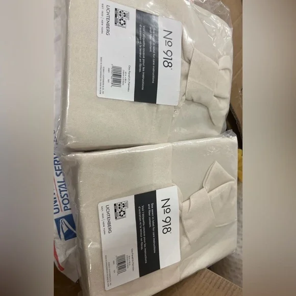 No. 918 Hathaway Twist Tab Semi-Sheer Tab Top Curtain Panels 40" x 84" 2 panels - Picture 2 of 4